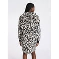 thumbnail image 4 of Joyspun Women's Oversized Hooded Plush Lounger, Size XS-3X, 4 of 6