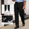 thumbnail image 3 of FEDTOSING Mens Casual Dress Pants Old Money 30"/32" Slim Fit Vintage Tapered Trousers, 3 of 7
