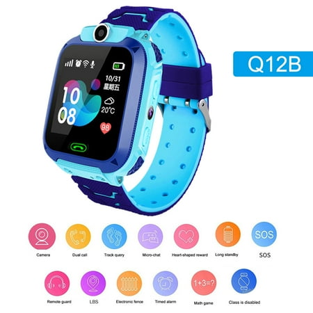 Montre intelligente de téléphone de la montre Q12B Smartwatch d'enfants pour la carte androïde