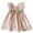 Pink, variant on WOYY Girl Lace Ruffle Sleeveless Floral Dress Summer Bow Princess Dress