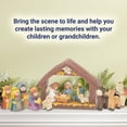 thumbnail image 5 of Holiday Peak Handpainted Resin Tabletop Nativity Scene - Set Includes 5"x6" Manger, Plus 8 Nativity Pieces - Perfectly Sized Christmas Decoration, 5 of 8