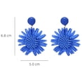 thumbnail image 2 of 2 pares de pendientes de rafia cuelgan pendientes de gota lindos pendientes de moda joyería de playa de verano para mujeres, 2 of 5