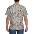 thumbnail image 3 of Bixox Men's Funny Chicken Printed Short Sleeve Skinny Athletic T-Shirt, 3 of 6