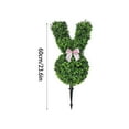 thumbnail image 2 of 2026 Easter Bunny Topiary Tree- 24"Premium Artificial Rabbit Topiary for Outdoor Indoor Decor,Easter Rabbit Shaped Boxwood Topiary Tree Pot,Perfect Easter Bunny Decor for Porch & Garden(2PCS), 2 of 8