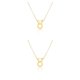 thumbnail image 1 of Guardurnaity Collar de amistad Regalo de amigos Ajustable Ins Color rápido Personalidad Ligero Accesorio de moda Tauro dorado oro tauro 2piezas Guardurnaity CBP198547, 1 of 6