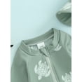 thumbnail image 5 of Suealasg Toddler Boys One Piece Swimsuits Long Sleeve Turtle Dinosaur Print Jumpsuit Swimwear Baby Boys Summer Romper Bathing Suit Beachwear 0-3 Years, 5 of 9