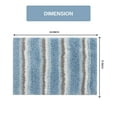thumbnail image 3 of Home Weavers Glamour Collection Microfiber Bathroom Rug, Non-Slip Bath Mat, Soft Absorbent Shaggy Rug, Machine Washable, 17" x 24", Blue, 3 of 5