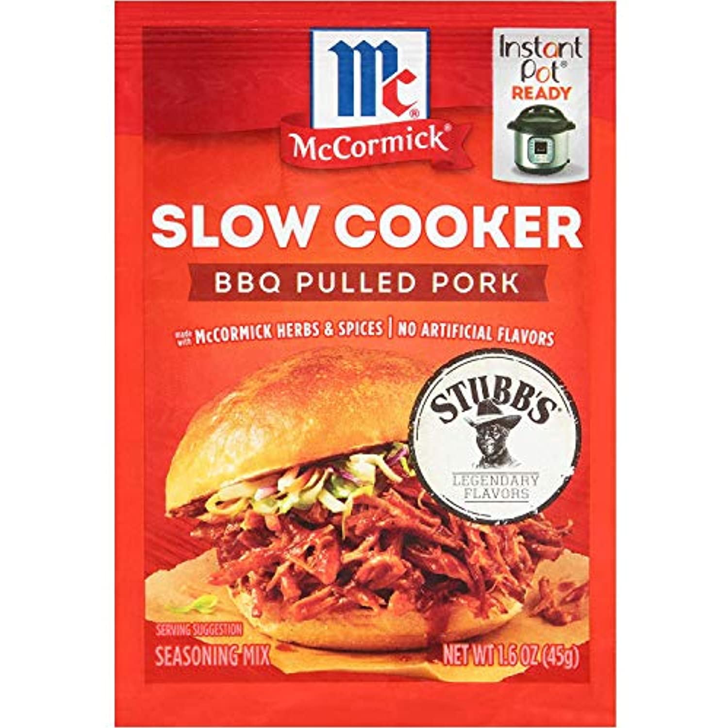 Mccormick Bbq Pulled Pork Seasoning Mix (1.6 Oz Packets) 4 Pack