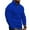 Blue, variant on Men's Quarter Zip Sweater Waffle Knit Sweater Mock Neck Sweater Casual Pullover Cable Knit Sweater Blue 3XL