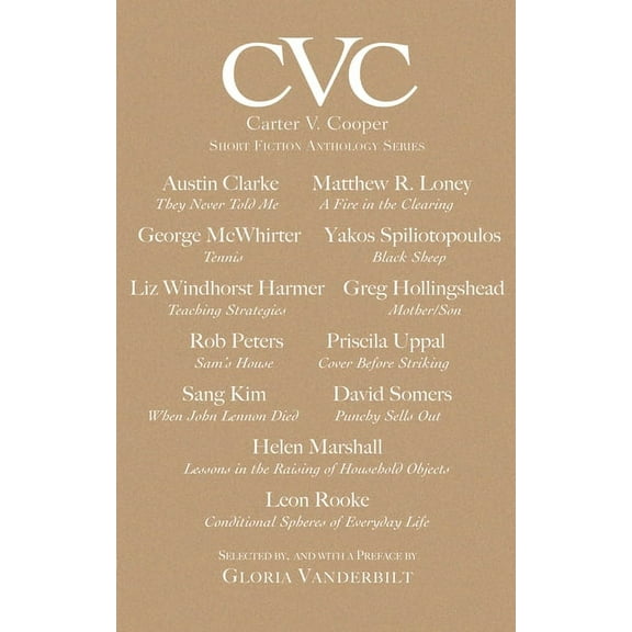 Carter V. Cooper Short Fiction Anthology: CVC: Book Three : Carter V. Cooper Short Fiction Anthology Series (Series #3) (Paperback)