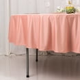 thumbnail image 2 of Efavormart Scuba Round Tablecloth 90" Dusty Rose - Wrinkle Free Table Cover, 2 of 4