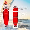 thumbnail image 4 of Fishing Paddle Board X Wide Inflatable Stand Up Surfboard Water Adult&Youth,450lbs Capicity,10'6"*33"*6",Versatile Yoga Standing Boat,Touring Sunbathing Non-Slip Deck, Beginner Summer Waves, 4 of 9