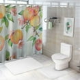 thumbnail image 7 of Creowell  Peach Shower Curtain for Bathroom Fruit Shower Curtain with Hooks Pink Summer Fruit Peach Bathroom Decor Cute Colorful Waterproof Fabric Shower Curtain 60x72, 7 of 7
