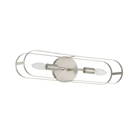 

Craftmade 128202 Mindful 2 Light 20 Wide Vanity Light - Nickel