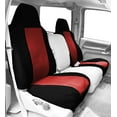 thumbnail image 2 of CalTrend Front Highback Buckets Carbon Fiber Seat Covers for 2008-2015 Smart Fortwo - MB109-02FC Red Insert with Black Trim, 2 of 3