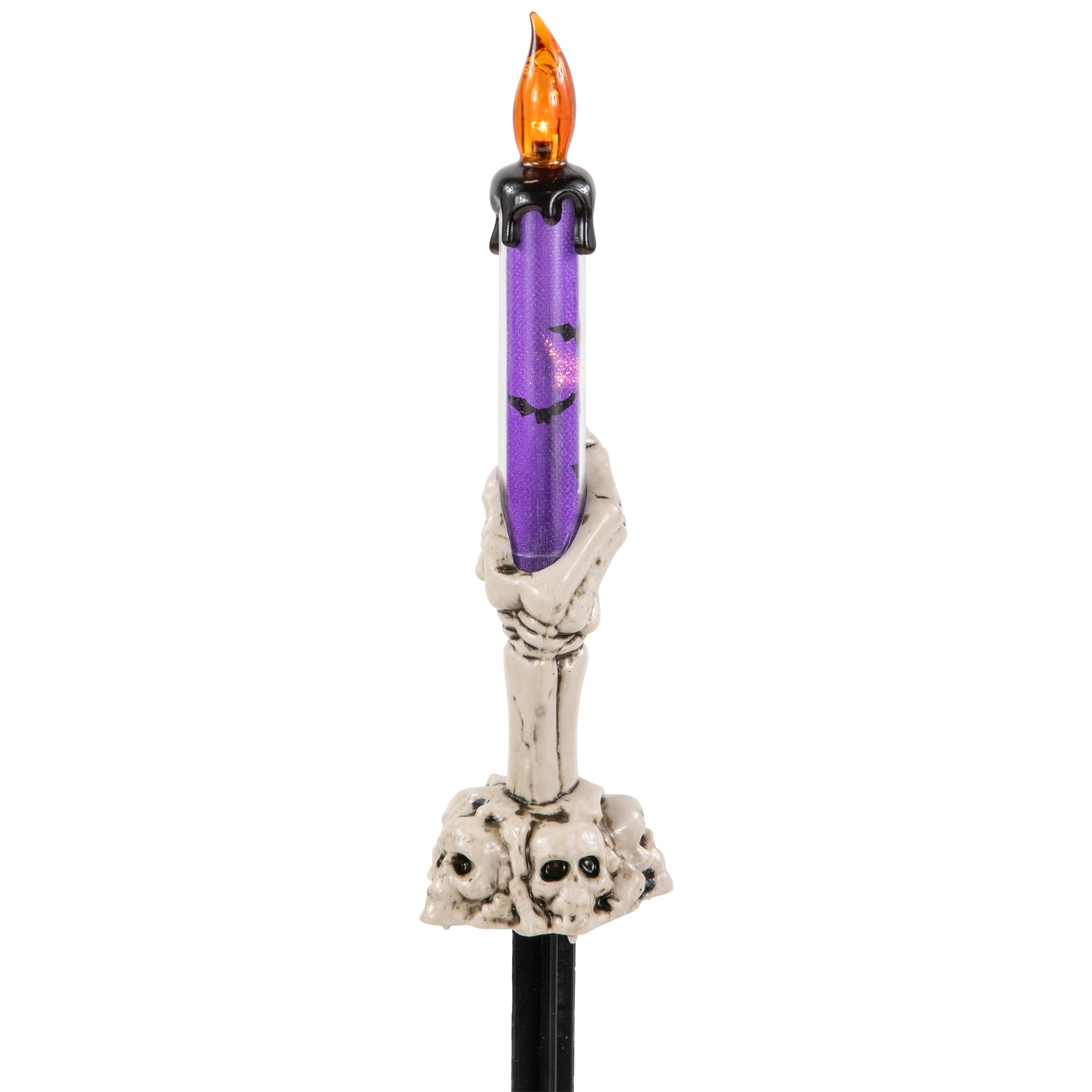 Northlight LED Lighted Skeleton Candle Halloween Decorations – 8.75' - Set of 6