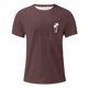 thumbnail image 3 of Camisas de Manga Larga para Hombres Imprimir Casual Cuello Redondo Blusa de Manga Corta, Camisas de Lino para Hombres, 3 of 4