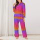 thumbnail image 2 of Fotbe Holiday Shiny Conjunto de Pijama de Manga Larga para Mujer con Estampado, Ropa de Dormir de 2 Piezas, Conjunto de Casa Suave y Cómodo con Bolsillos-Medium, 2 of 7