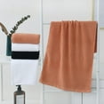 thumbnail image 2 of Hand Towels Set of 2 Striped Pattern 100% Cotton Absorbent Soft Decorative Towel for Bathroom (Burnt Orange), 2 of 4