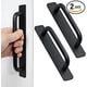 thumbnail image 1 of (180 mm, 25 mm negro) Tiradores de cajones autoadhesivos instantáneos para muebles - 2 manijas de cajón de aleación de aluminio con manija de puerta adhesiva para gabinete de cocina, cajón, ventana, a, 1 of 5