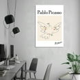 thumbnail image 6 of Picasso First Dove of Peace Room Aesthetic Poster Print Art Wall Painting Canvas Posters Gifts Modern Bedroom Decor 24x36inch(60x90cm), 6 of 6