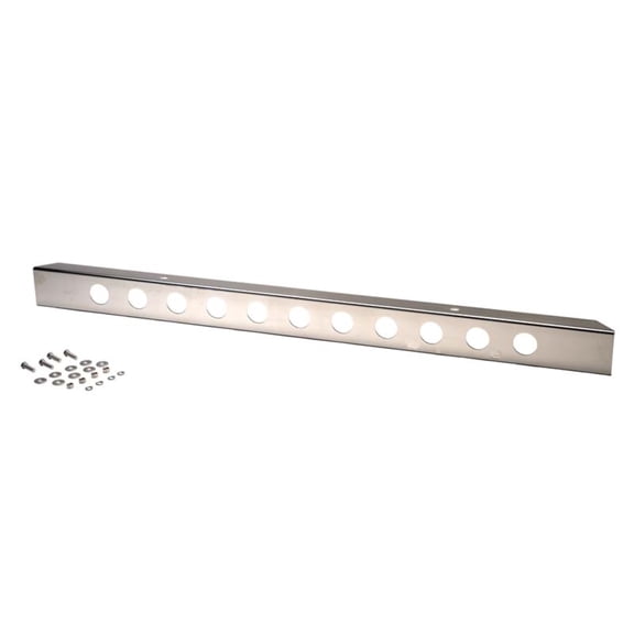 Kentrol  30429WH Jeep CJ - 1945-86 54" Front Bumper with holes (no license plate holes) Polished Stainless Steel