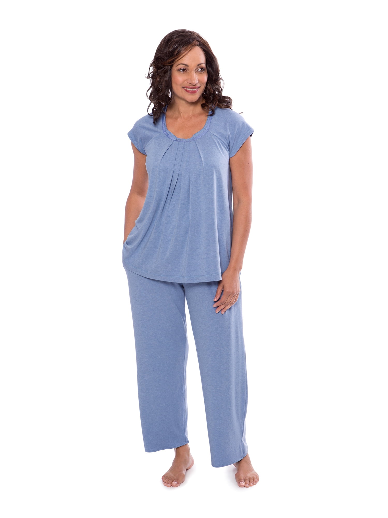 Womenâs Pajamas in Bamboo Viscose (Bamboo Bliss) Cozy Sleepwear Set by Texere - Walmart.com