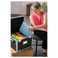 thumbnail image 2 of Portable File Box - 17.5 x 14 x 12.5 Inch Legal/Letter Size Storage Box with Dual-Combination Locking for Document Filing and Organization,Black, 2 of 6