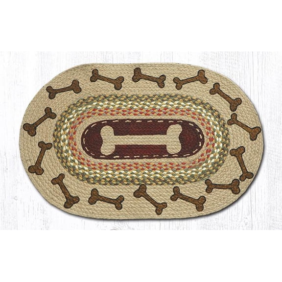 Earth Rugs 65-024DB Dog Bones Oval Patch