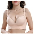 thumbnail image 2 of Dndkilg Womens Plus Size Seamless Full Coverage Comfy Wireless Bras Shapewear Bras for Women No Underwire Complexion 40A, 2 of 3