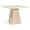 Natural, variant on Bowery Hill Contemporary 36" Brown Glass Top And Wood Dining / Game Table