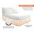 thumbnail image 2 of SGI Bedding 9 Inch Ruffled Bed Skirt | Microfiber Bed Skirt | Fade Resistant, Wrinkle Free, Anti-static, Decorative, Extra Storage Space, Clutter-Free |Twin, Peach, 2 of 8