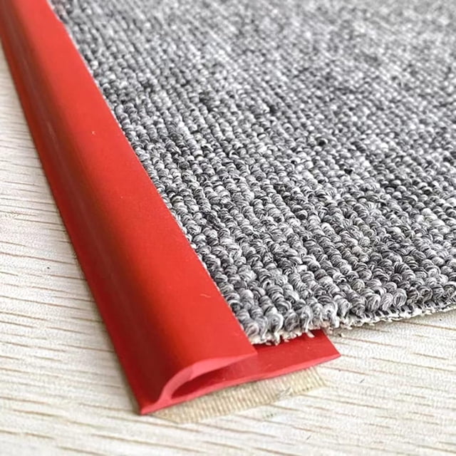 MBROS Carpet & Floor Transition Strip, PVC Self Adhesive Carpet Edging Trim Binding Strips Cuttable Customizable, 1/2/3/4/5/6/7/8/9/10m Long