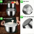 thumbnail image 4 of Salad Spinner Stainless Steel, Metal Salad Spinner, Salad Spinner Large, 6L with PP Cover, Essential Kitchen Tool for Dehydrating Lettuce, Fruits and Vegetables, Pasta and French Fries, 4 of 9