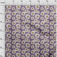 thumbnail image 3 of oneOone Georgette Viscose Purple Fabric Floral Craft Projects Decor Fabric Printed By The Yard 42 Inch Wide, 3 of 5