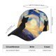 thumbnail image 2 of Fotbe Cat Under Starry Skies Gorro Clásico de Béisbol, Gorra Ajustable con Broche Snapback, Gorro de Exterior de Algodón Suave, 2 of 6