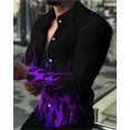 thumbnail image 1 of Camisas hawaianas Vertigo Camisas estampadas en 3D Camisas de moda para hombres Blusas playeras de manga larga Camisas con solapa cubana Ropa para hombres, 1 of 6