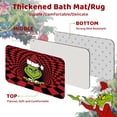 thumbnail image 4 of 4Pcs Christmas Shower Curtain Sets with Non-Slip Rugs, Toilet Lid Cover and Non-Slip U Shape Bath Mat, Bathroom Sets with 12 Hooks Xmas Holiday Home Decor, 4 of 6
