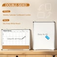 thumbnail image 3 of DOLLAR BOSS Weekly Dry Erase Calendar Whiteboard for Wall, 24" x 18" Double-Sided Weekly Planner White Board Cork Combo, Hanging & Wall Mount Bulletin Board for Home, Office, School, Kitchen, 3 of 9
