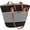Black with White Stripe, variant on DAKIMOE Straw Beach Bag For Women Summer Boho Tote Bag Handbags Large Shoulder Purses Woven for Vacation
