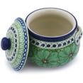 thumbnail image 2 of Polish Pottery Bouillon Cup with Lid 24 oz Polmedia Key Lime Dreams Theme UNIKAT Hand Painted in Boleslawiec, Poland + Certificate of Authenticity, 2 of 6