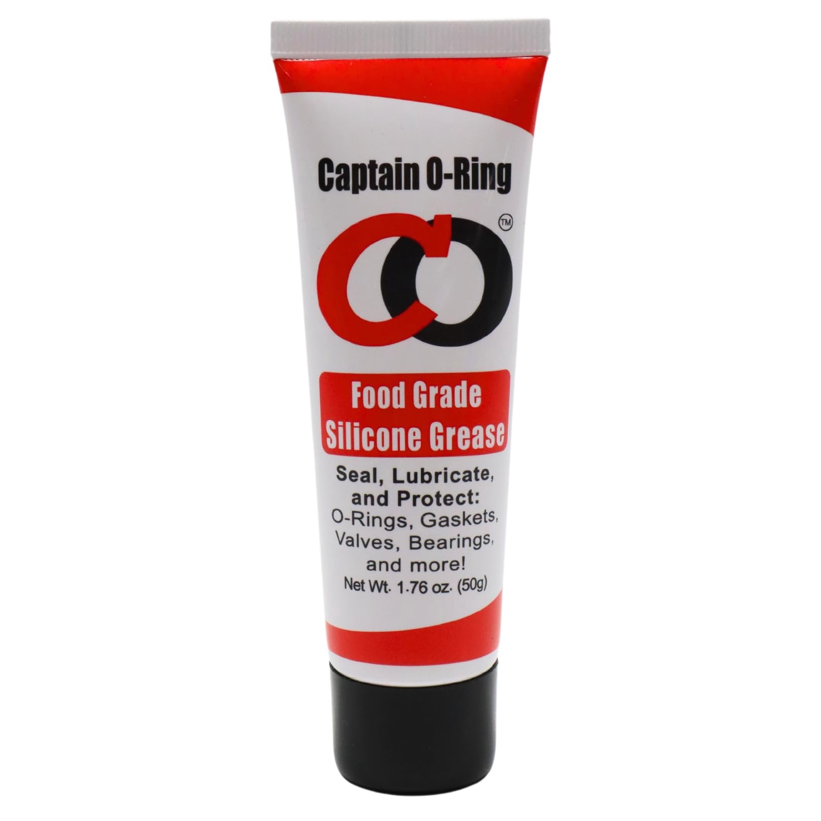 Captain O-Ring - NSF Food Grade Silicone Lubricant Grease for O-Rings, Seals, Gaskets, Pumps, Pool Spa, Plumbing, Faucets, Valves, More 1.76oz, 50g