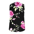 thumbnail image 4 of Women's Floral Graphic Camisole V Neck Sleeveless Tunic Tank Top Y2K Summer Vacation Beach Blouse Casual Sleeveless Shirt 2025 Trendy Outfits, 4 of 5