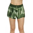 thumbnail image 1 of Riviera Sun Womens Tie Dye Shorts (Olive, 2X), 1 of 3