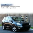 thumbnail image 2 of Reemplazo de tapa de espejo lateral derecho ABS de 1 pieza para Toyota RAV4 LE/LE híbrido 2019-2025, cubierta de guardia de espejo en negro brillante, 2 of 7