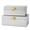 Silver, variant on Vintiquewise Set of 2 Decorative Wooden Storage Boxes with Gold Accent for Keys, Trinkets, Jewelry, Makeup, Accessories, DIY Crafts, Gadgets, Home Office, Living Room, Bedroom, Entryway Décor, Silver
