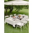 thumbnail image 4 of Outdoor Tablecloths with Umbrella Hole & Zipper, Nautical Anchor Tablecloth Rectangle 60x84 Inch, Vintage Coastal Rudder Farmhouse Beige Waterproof Table Cloth, Patio/Pool/Picnic Table Covers, 4 of 8