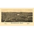 thumbnail image 2 of Burleigh 32x19 White Modern Wood Framed Museum Art Print Titled - Baldwinville Massachusetts - Burleigh 1886, 2 of 4