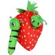 thumbnail image 1 of Juguetes interactivos para perros, juguetes para perros que juegan al escondite, juguetes de peluche para mascotas con sonido chirriante, fresa, 1 of 5