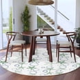 thumbnail image 3 of Sage Green Coastal Round Area Rug 8Ft Washable Large Circle Rugs for Living Room Dorm, Starfish Nautical Ocean Sea Wooden Non-Slip Carpet Floor Mats Indoor Outdoor Carpet Runner Aesthetic Home Decor, 3 of 8